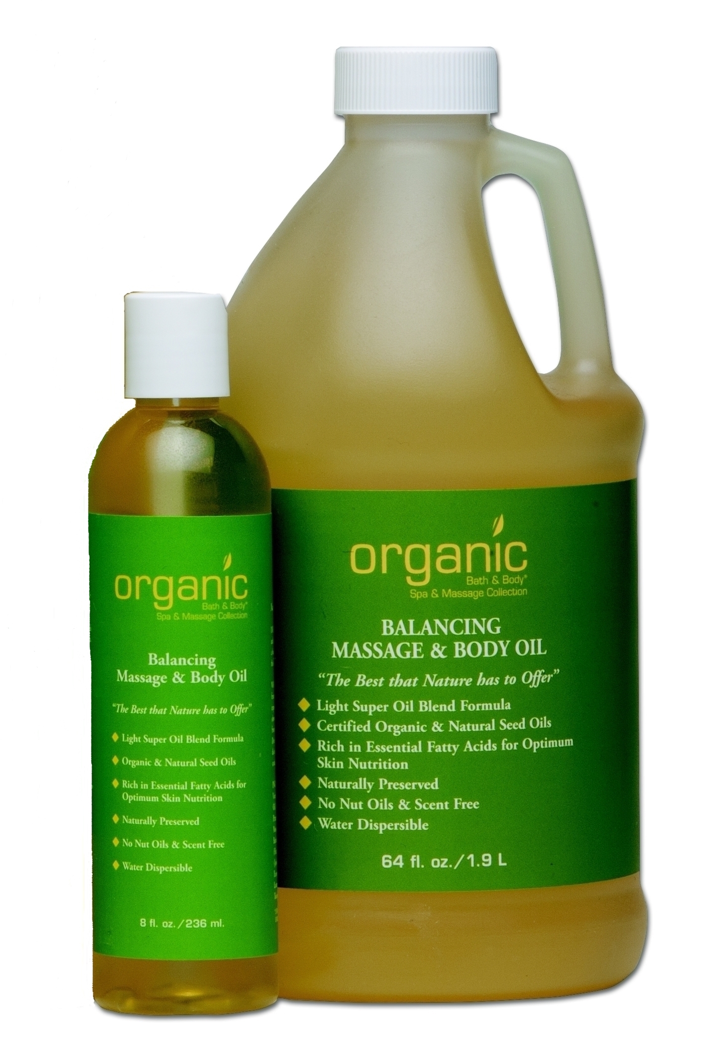 Lavender Balancing Massage Oil 64 oz. | Organic Bath & Body